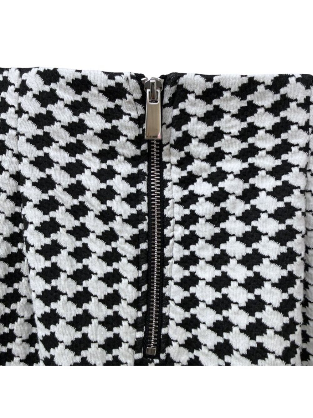 PHILOSOPHY  Pencil Skirt Medium Stretch Knee Length Black Check Career - Picture 3 of 6